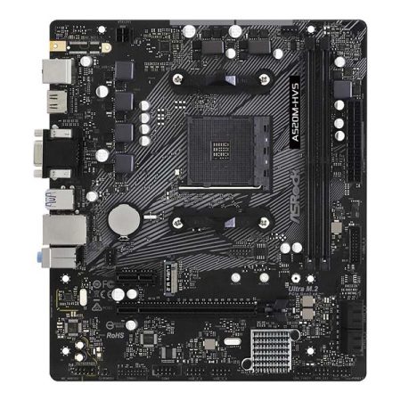 ASRock A520M-HVS AM4 AMD Micro ATX AMD Motherboard