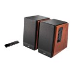 Edifier R1700BTs Powered Bluetooth 5.0 Wireless Bookshelf Speakers – 66 Watts (Brown) 1