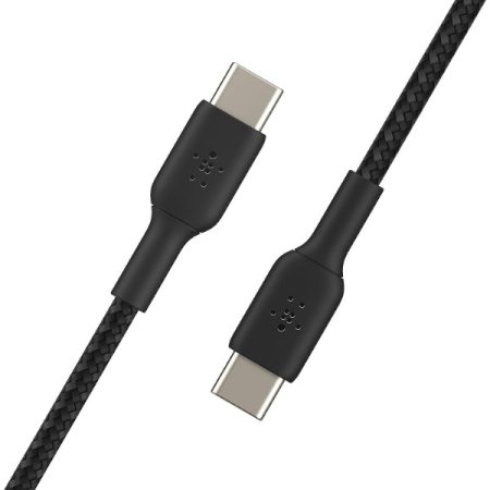 Belkin USB-C to USB-C Braided 6.6 Feet (2 Meter) Fast charging Type C Cable