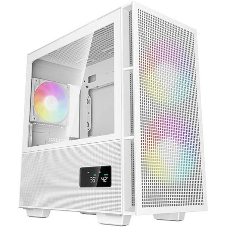 DeepCool CH360 DIGITAL mATX Airflow Cabinet (White)