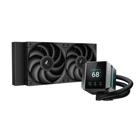 DeepCool MYSTIQUE 240 LCD Liquid Cooler (Black)