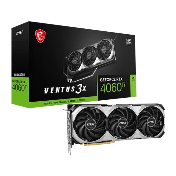 MSI RTX 4060 Ti Ventus 3X E OC 8GB Graphics Card