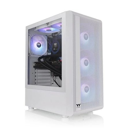 Thermaltake S200 TG ARGB Snow (ATX) Mid Tower Cabinet (White)