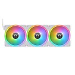 Thermaltake SWAFAN EX12 RGB PC Cooling Fan White TT Premium Edition (3-Fan Pack)