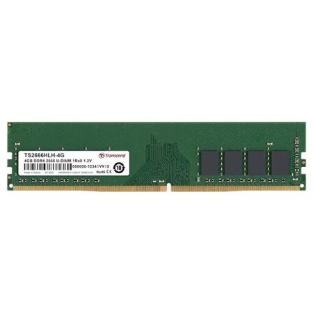 Transcend 4GB DDR4 2666 U-DIMM 1Rx8 512Mx8 CL19 1.2V Memory