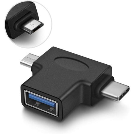 Ugreen 30453 2 In 1 Adapter Micro Usb Male + Usb Type C Male To Usb 3.0 Female