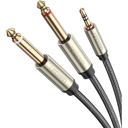 Ugreen AV126 3.5Mm Trs To Dual 6.35Mm Ts Audio Cable 1M