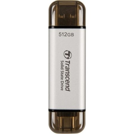 Transcend 310C 512GB USB C & USB A External Portable SSD
