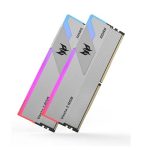 Acer Predator Vesta II RGB 32GB (16GBx2) 7200MHz DDR5 CL34 Silver Color RAM Memory (BL.9BWWR.364) 1