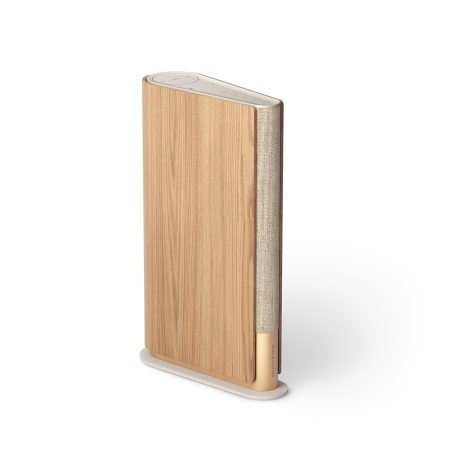 Bang & Olufsen Beosound Emerge Wireless Bookshelf Wi-Fi Speaker (Gold Tone/Light Oak)