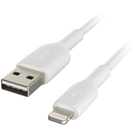 Belkin Boost Charge Lightning to USB-A Cable (6.6', White)