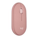 Logitech Pebble Mouse 2 M350s Slim Bluetooth Wireless Mouse, Portable, Lightweight, Customisable Button, Quiet Clicks, Easy-Switch for Windows, macOS, iPadOS, Android, Chrome OS – Tonal Rose 1