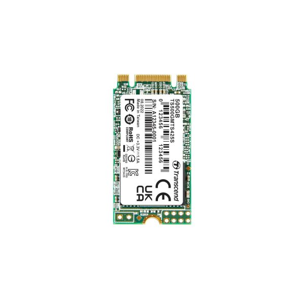 Transcend 500GB 425S SATA III 6Gb/s M.2 2242 42mm SSD