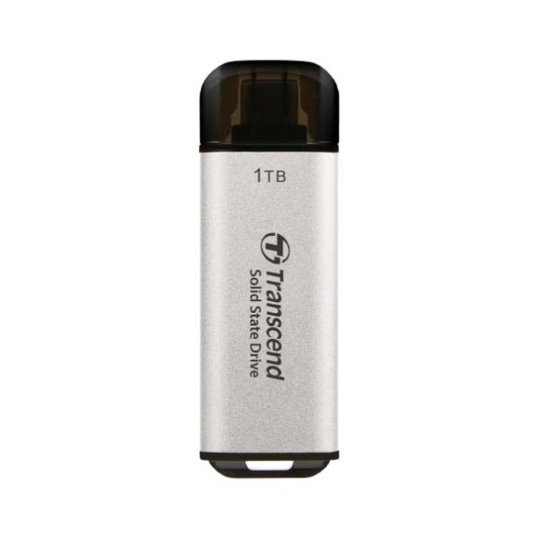 Transcend 300C 1TB USB C Portable External SSD (Silver)
