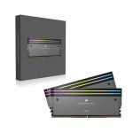 Corsair Dominator Titanium RGB 64GB (32GBx2) DDR5 6600MHz Ram (Grey) 1