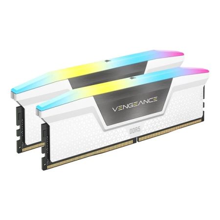 Corsair Vengeance RGB 32GB (16GBx2) DDR5 6000MHz Ram (White)
