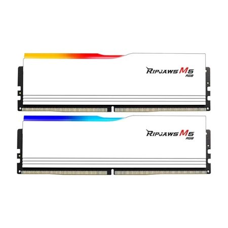 G.Skill Ripjaws M5 RGB 32GB (16GBx2) DDR5 5200MHz Desktop RAM (Matte White)