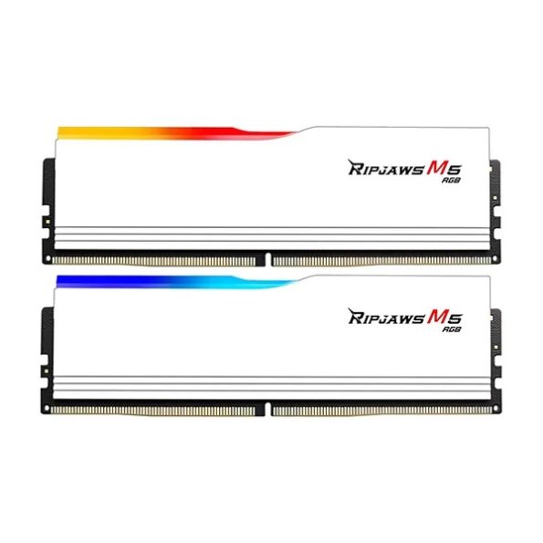 G.Skill Ripjaws M5 RGB 32GB (16GBx2) DDR5 6000MHz Desktop RAM (Matte White)