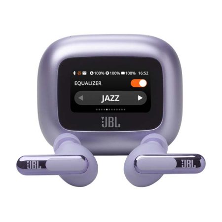 JBL Live Beam 3 True Wireless Noise Cancelling Closed-Stick Earbuds (Purple)