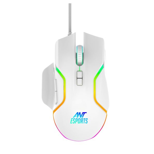 Ant Esports GM320 RGB Gaming Mouse (White)