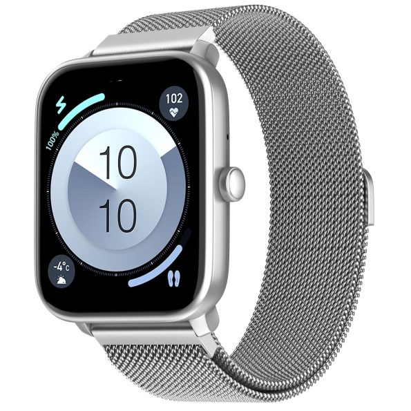 Noise ColorFit Pulse 4 Smart Watch (Silver Link)