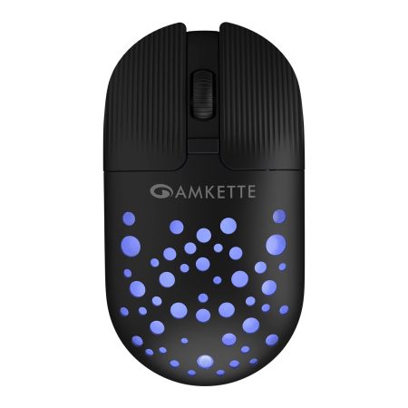 Amkette Hush Pro Spectra 2.4 GHz Silent Switch Wireless Mouse with Ergonomic Design (Black)