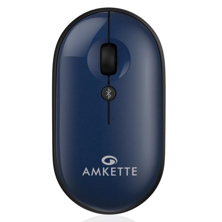 Amkette HushPro Byte Bluetooth Mouse (Blue)