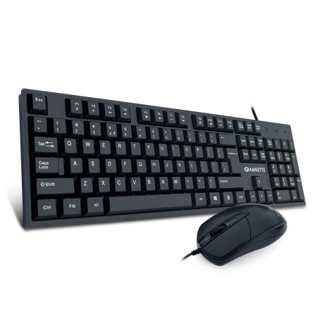 Amkette Lexus Neo USB Wired Multimedia Keyboard & Mouse Combo (Black)