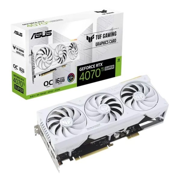 Asus TUF Gaming RTX 4070 Ti Super BTF White OC Edition 16GB Graphics Card