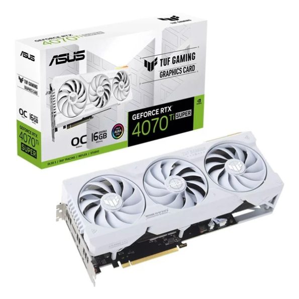 Asus TUF Gaming RTX 4070 Ti Super White OC Edition 16GB Graphics Card