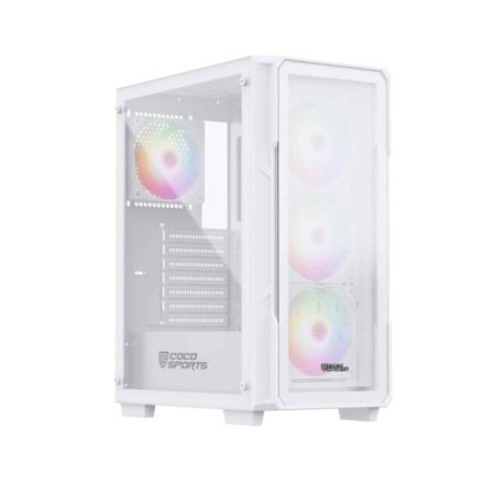 COCONUT Core 200M Gaming Cabinet, Mid ATX - White