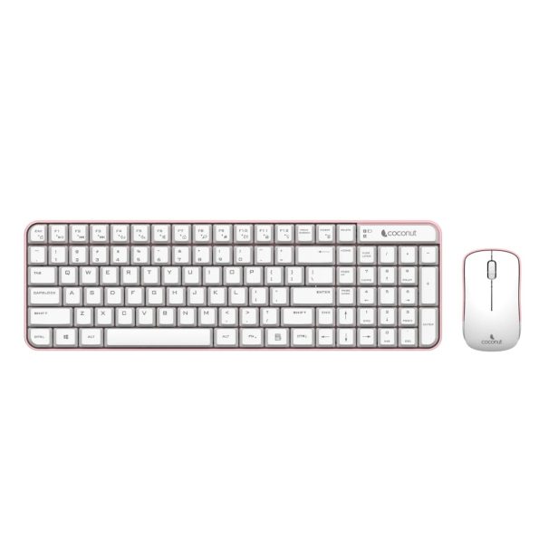 Coconut Desire 2.0 Wireless Compact Combo (White Pink)