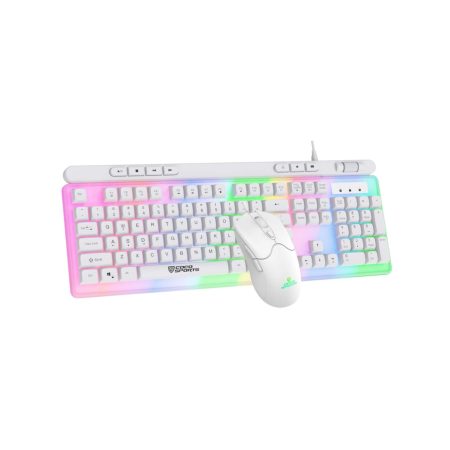 Coconut Force Gaming Keyboard Mouse Combo (White)