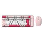 Coconut Wireless Pearl Keyboard Mouse Combo (Red Black) 2