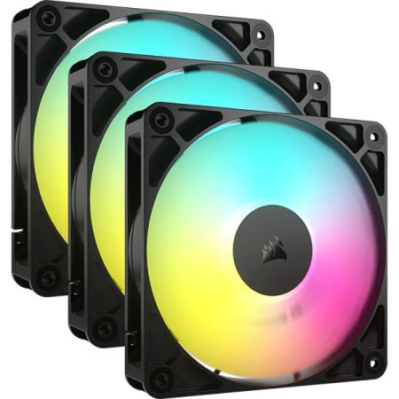 Corsair RS120 ARGB 120mm PWM Fans Triple Pack (Black)