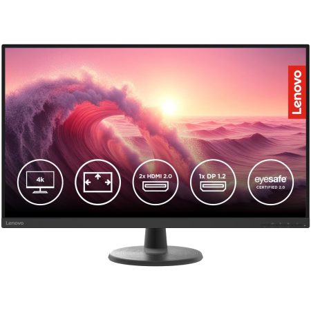 Lenovo D32u-40 D-Series 32 inch (80cm), 3840x2160 4K Ultra HD Display Monitor (Black)