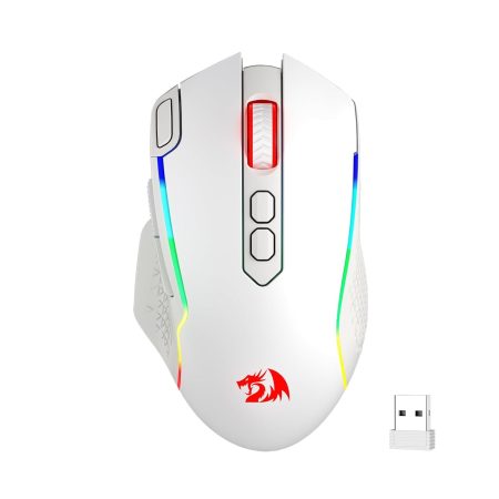 Redragon Taipan M810 Pro RGB Wired And Wireless Gaming Mouse (White)