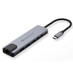 Amkette 6-in-1 Type C USB Hub Ethernet (Space Grey) 1