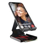 Amkette Ergo Desk 2 in 1 Metal Phone Holder (Black) 1