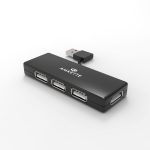 Amkette FUH341 High-Speed USB 2.0 4 Port Hub (Black) 1