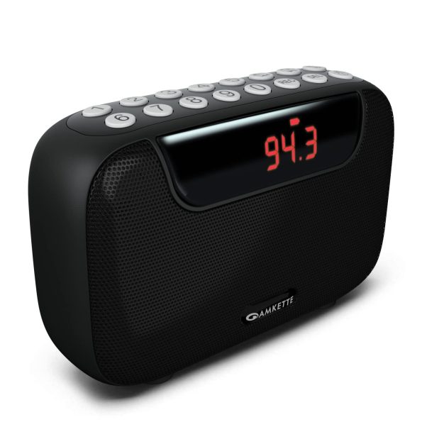 Amkette Pocket Blast Bluetooth Speaker with FM Radio (Black)