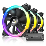 Antec Neon 120mm PWM Triple Case Fan ARGB With Controller1