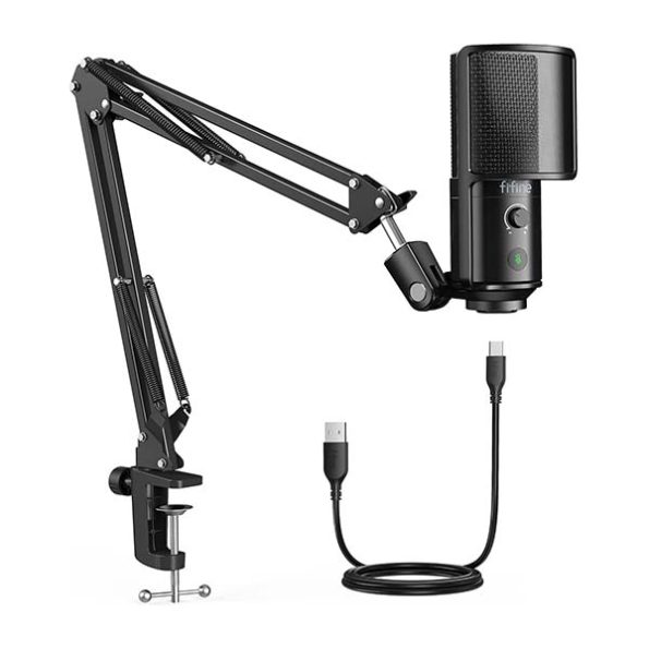 FIFINE T669 PRO 1 USB Podcast Microphone (Black)