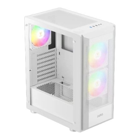 Gamdias Aura GC6 WH ARGB (ATX) Mid Tower Cabinet (White)