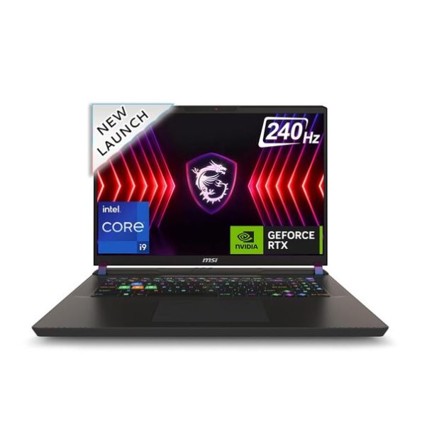 MSI Vector 17 HX, Intel 14th Gen. i9-14900HX, 43CM QHD+ 240Hz Gaming Laptop (32GB/2TB NVMe SSD/Windows 11 Home/NVIDIA GeForce RTX 4070, GDDR6 8GB/Cosmos Black/3Kg), A14VGG-239IN