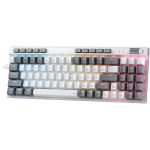 Redragon Magicwand SE K655 75% Wired Mechanical Keyboard White and Grey (Quiet Linear Red Switch) 1