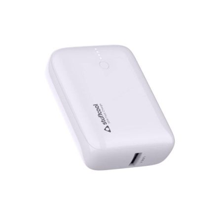 Stuffcool 10000mAh Palm Smallest QC PD 20W Type C Super Premium Mini Powerbank, Charges Any iPhone 50% in 30 mins (White)