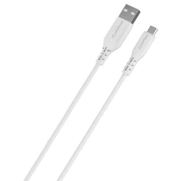 Stuffcool Celer M 2.4 Amp 1 Metre Micro USB Cable, White