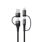 Stuffcool Quad 4-in-1 Lightning To Type C, Type C to C, Type C, Lightning Cable