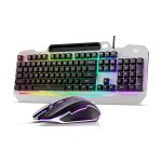 AULA T102 Gaming Keyboard and Mouse Combo (Grey Panel,Black Keycaps) 1